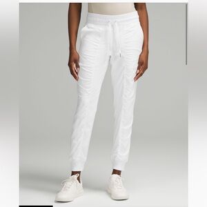 Lululemon dance studio full length joggers worn once. Size 16. Cream